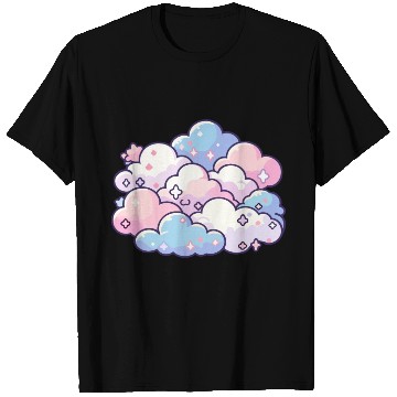Discover Sweet Dreams: Pastel Cloudscape T Shirts