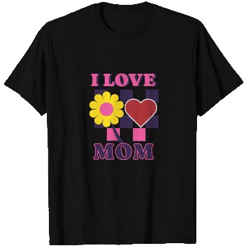 Discover " I LOVE U MOM " design: mothers day T Shirts