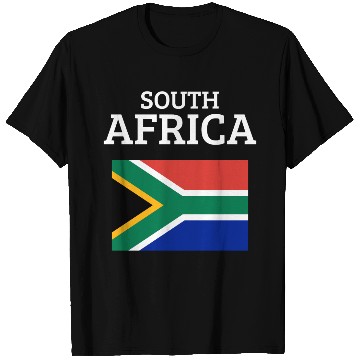 Discover South Africa Bold Flag Colors Pride Statement T Shirts