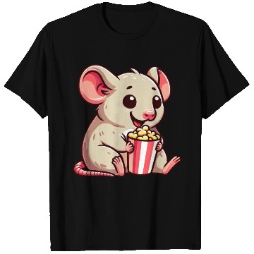 Discover Mouse Rat Cinema Night Popcorn Movie T Shirts