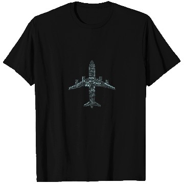 Discover Airplane Made Of Words T Shirts
