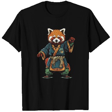 Discover Red panda karate fighting style T Shirts