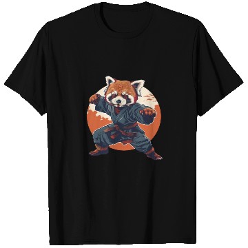 Discover Red panda karate fighting style T Shirts