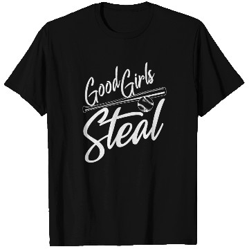 Discover Softball Art Good Girls Steal Baseball Pitcher T Shirts