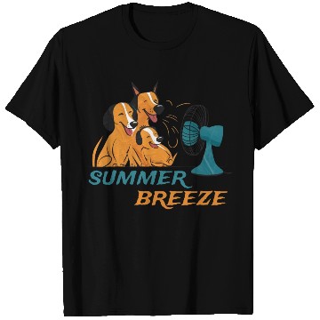 Discover Summer Breeze with funny dogs T Shirts