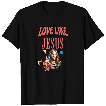 Discover Love Like Jesus Modern Jesus Face T Shirts
