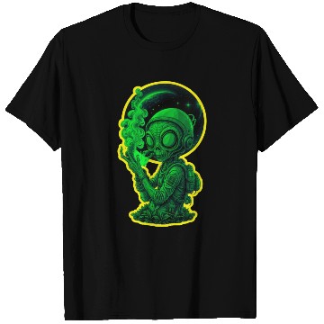 Discover Alien smoking weed T Shirts