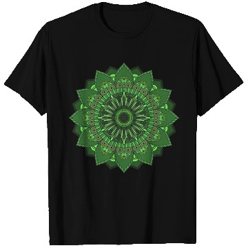 Discover Mandala for Heart Chakra Zunaria Pattern T Shirts