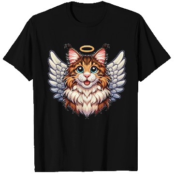 Discover Maine Angel Cat with Wings T Shirts