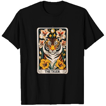 Discover The Tiger Tarot Card T Shirts