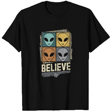 Discover Believe In Space Exploration Colors T Shirts