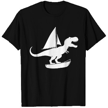 Discover Minimalist dinghy with T-Rex summer T Shirts