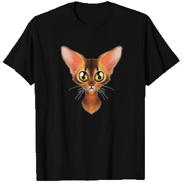 Discover Cat Lover I Cat Face I Abyssinian Cat T Shirts