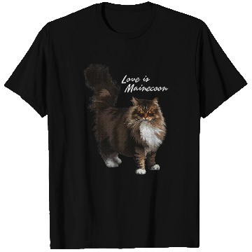 Discover Love is Maine cat T Shirts