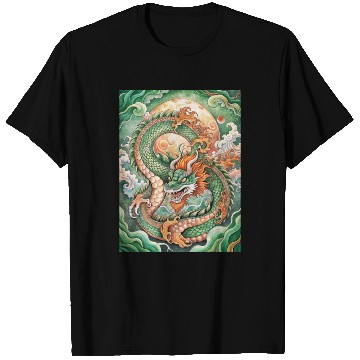 Discover Traditional Chinese Dragon Ink Style T Shirts