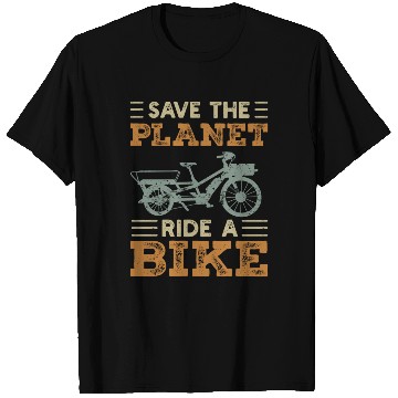 Discover Save The Planet Cargo Bicycle Cargobike T Shirts