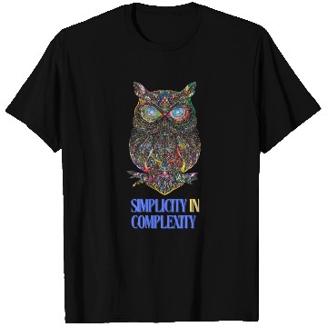 Discover Abstract Art, Simplicity In Complexity,Owl T Shirts