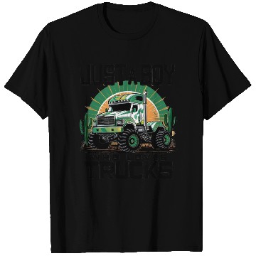 Discover Just A Boy Who Loves Trucks T Shirts