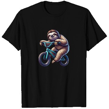 Discover Sloth on BMX Bike Cool and Funny Design T Shirts