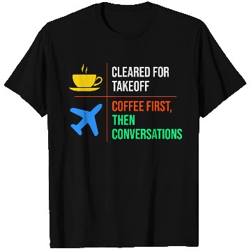 Discover Air Traffic Controller Coffee ATC Aviation Humor T Shirts