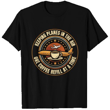 Discover Air Traffic Controller Coffee ATC Aviation Humor T Shirts