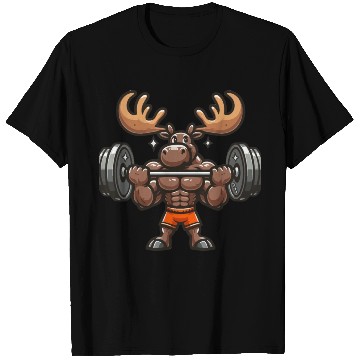 Discover funny moose quote Weightlifting Gym cool for Gym T Shirts