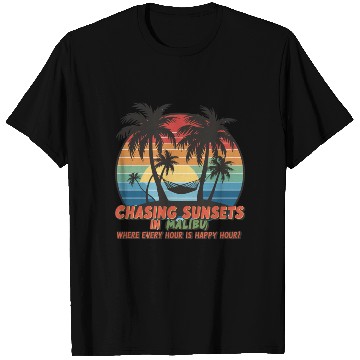 Discover Chasing Sunsets in Malibu T Shirts