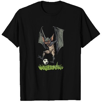 Discover Bat playing Soccer Ball Bats T Shirts
