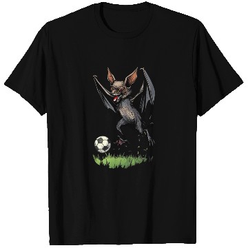 Discover Fledermaus Bat Fußball Soccer Ball Bats T Shirts