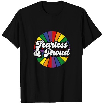 Discover Fearless Proud Pride Rainbow T Shirts