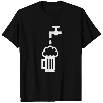 Discover Beer Mug & Tap (Keg Beer / Draft Beer / White) T Shirts
