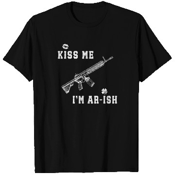 Discover Kiss Me I'm AR ish St Patricks Day Irish Gun Men T Shirts