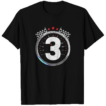 Discover Kids 3rd Birthday Boy 3 Third Race Car Birthday T Shirts