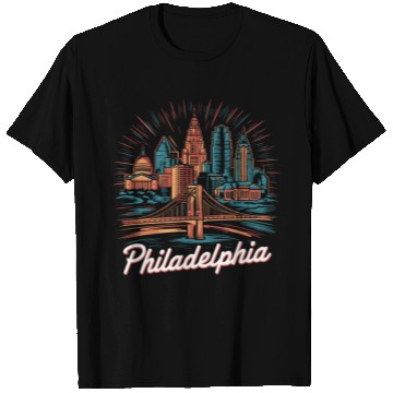 Discover Philadelphia Skyline T Shirts