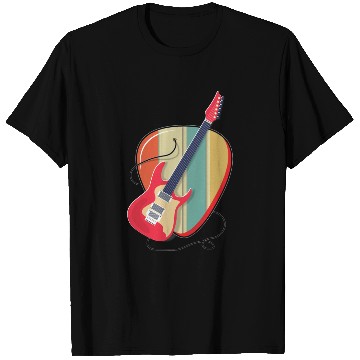 Discover Electric Guitar Connected to Pick T Shirts