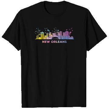 Discover New Orleanian Skyline New Orleans T Shirts