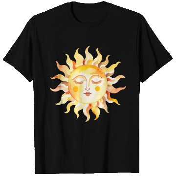 Discover Mystical Sun with a Face T Shirts