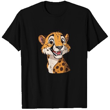 Discover Charming Smiling Cheetah Portrait T Shirts