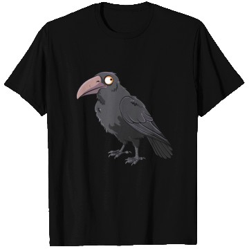 Discover Majestic Raven with Orange Eyes T Shirts