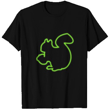 Discover Neon Sign Squirrel Animal Lover Chipmunks Symbol T Shirts
