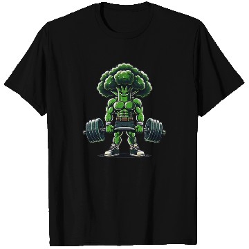 Discover Broccoli Workout Muscular Broccoli Lifting Weights T Shirts