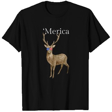 Discover Merica Deer American Sunglasses T Shirts