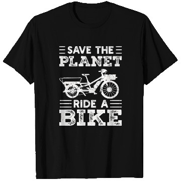 Discover Save The Planet Cargo Bicycle Cargobike T Shirts