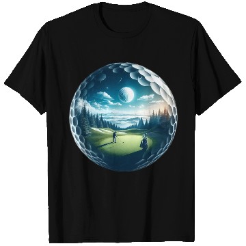 Discover Twilight A Golf Dream Scape Surreal Golfing Course T Shirts