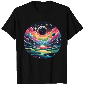 Discover Galactic Golf A Cosmic Golfer Swing T Shirts