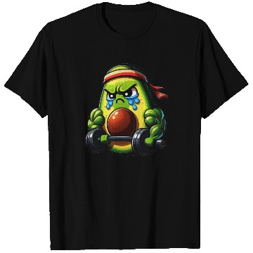 Discover Weightlifing Fitness Workout Gym Avocado T Shirts