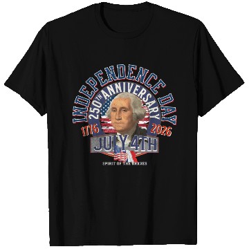 Discover Independence Day 250th Patriot Portrait T Shirts