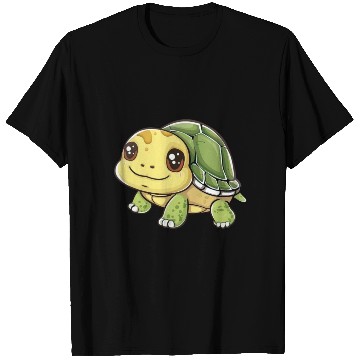 Discover Adorable Smiling Turtle Character T Shirts