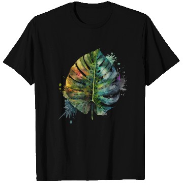 Discover Watercolor Tropical Leaves Clipart, Tropical Leaf T Shirts
