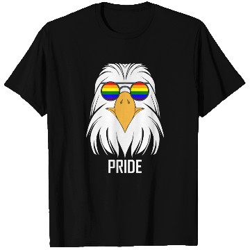 Discover LGBTQ BALD EAGLE PRIDE DESIGN T Shirts
